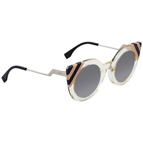 ff 0240 fendi|Fendi Grey Gradient Cat Eye Sunglasses FF 0240/S 40G/9O 47.